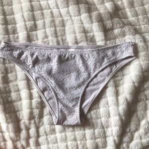 White Crochet swim bottom